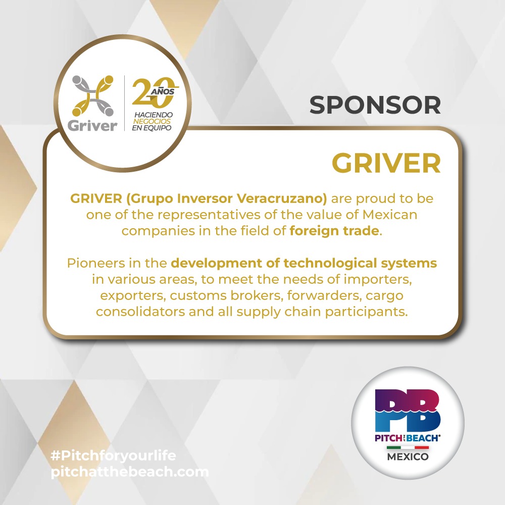 Pitch at the beach 🇲🇽

In business 
You have to have good ideas!
Success in the event Pitch on the Beach
"Griver"
Official sponsor of Team Business.
20 years doing business as a team.

May 13-15.
🔥Last tickets at:
xing.com/events/pitch-b…
#pitchforyourlife  #griver #ricsa #reco
