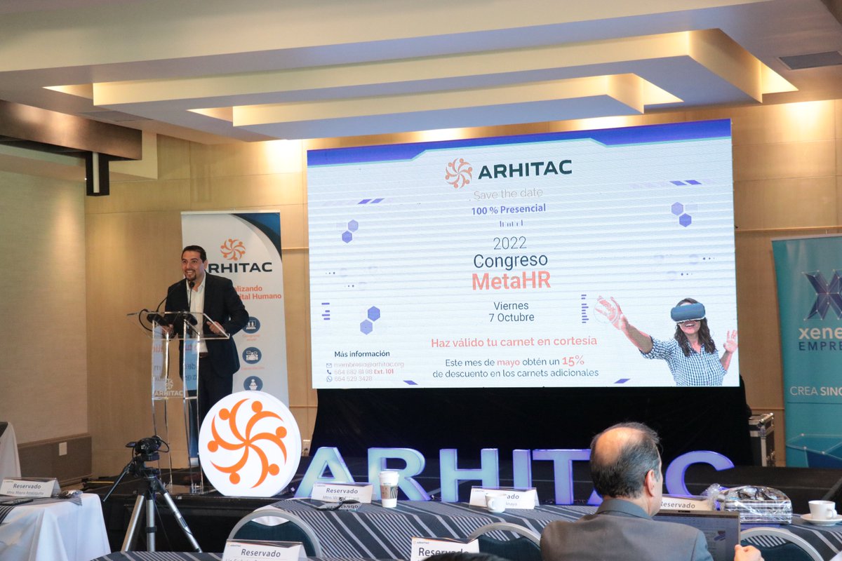 arhitac's tweet photo. #JuntaMensual de Socios #mayo, los esperamos en la próxima, la cual se llevará a cabo el próximo jueves 2 de junio.
🤔 ¿Tu empresa ya es socia? ¿No lo son y quieren conocer todos los beneficios de ser socio #ARHITAC?
Contáctanos:
✉ membresia@arhitac.org
#CongresoMetaHR2022 https://t.co/HlmjHVczWV