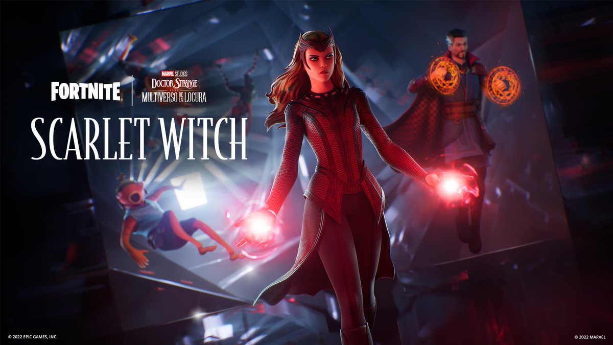 LuisKennedPlay's tweet photo. Scarlet Witch esta disponible en la tienda.

https://t.co/yHrJTEZbqY

#FortniteChapter3Season2 #Fortnite #UPDATE #MarvelStudios https://t.co/ZGMTle5A58