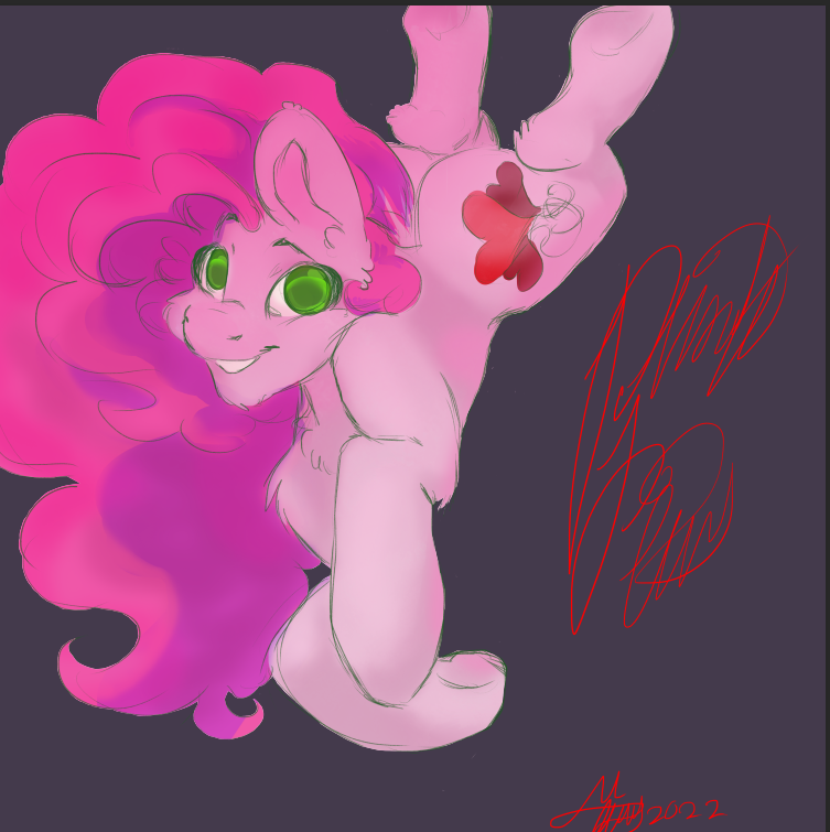 PapiCherry2's tweet photo. just some practice drawin pinkie pie #mlpdrawing #PinkiePie https://t.co/RUVZ4qsDLc