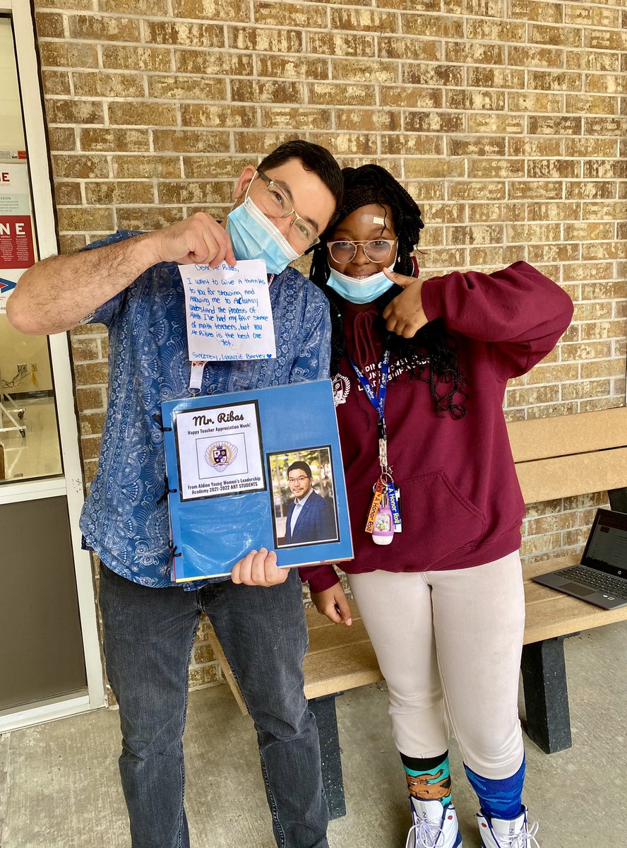 When Teacher Appreciation collides with Cinco de Mayo! Grateful to and for my thoughtful students at @YWLA_AISD…My most precious trophy is #StudentGrowth always! @DrJTJackson