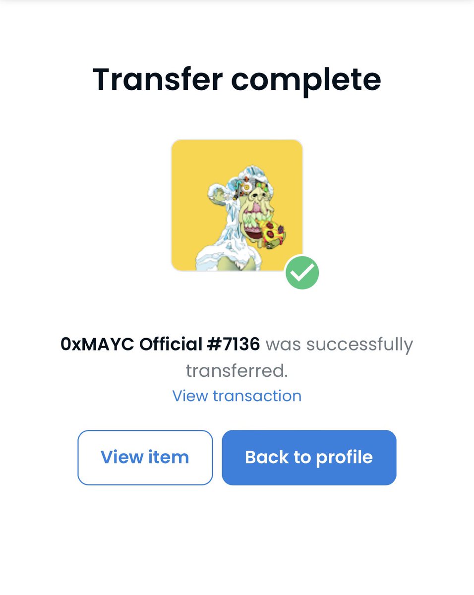 savagefks's tweet photo. Both prizes have been sent, congrats again guys ๐ #yellowstrong @0xMAYC https://t.co/8Hd5D0zdns