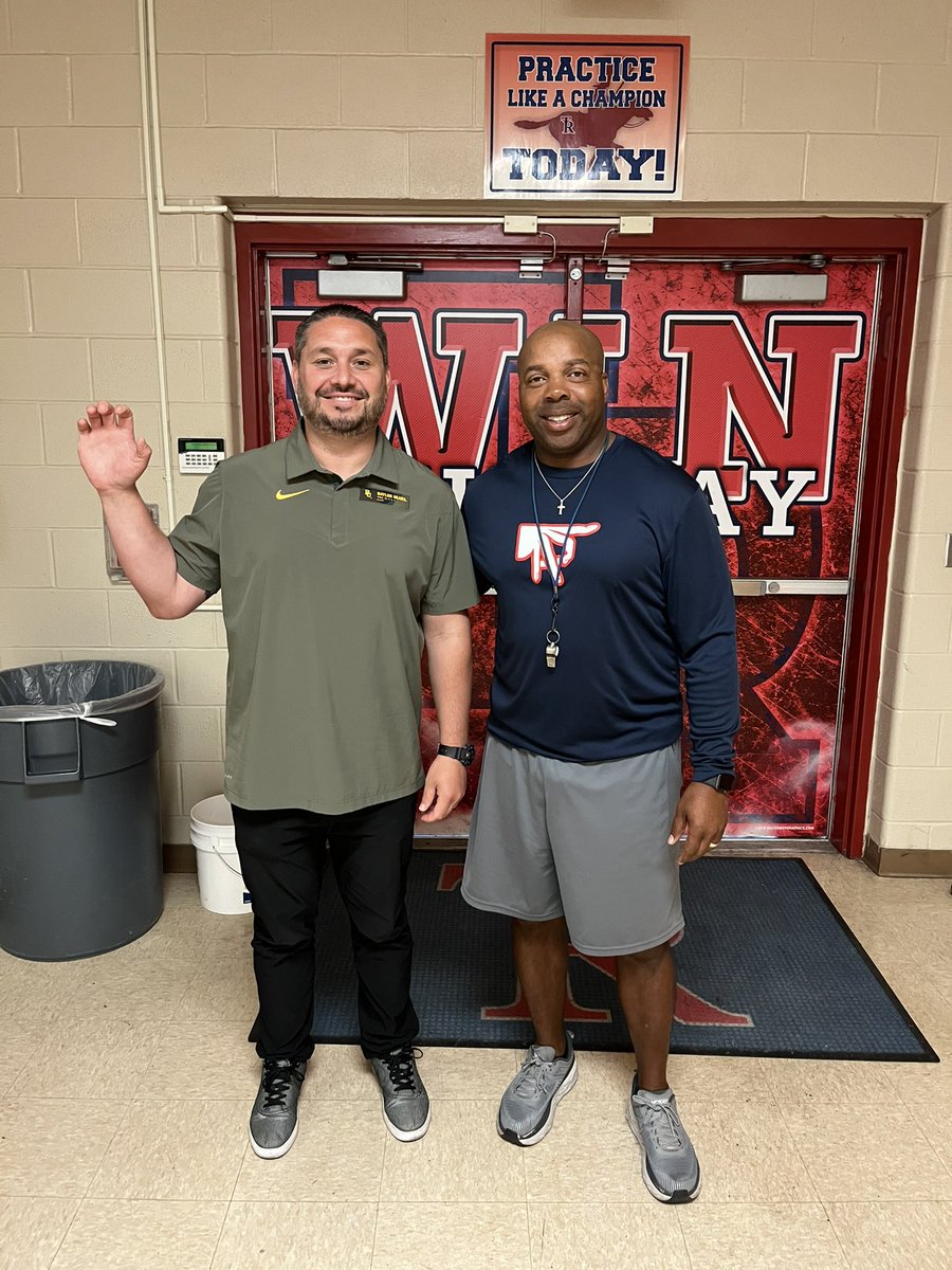 Great having <a href="/BUFootball/">Baylor Football</a> stop by and visit with us today! Thank you  <a href="/CoachRWheat/">Ronnie Wheat</a> for recruiting our Rough Riders! 
#recruitRIDERs #VeltNation #SLR <a href="/WeAreTRHS/">Theodore Roosevelt High School - NEISD</a> <a href="/EWMS_athletics/">Ed White Athletics</a> <a href="/BoysKrueger/">Krueger Boys Athletics</a> @WoodWranglers <a href="/coachdwetzel/">David Wetzel</a>