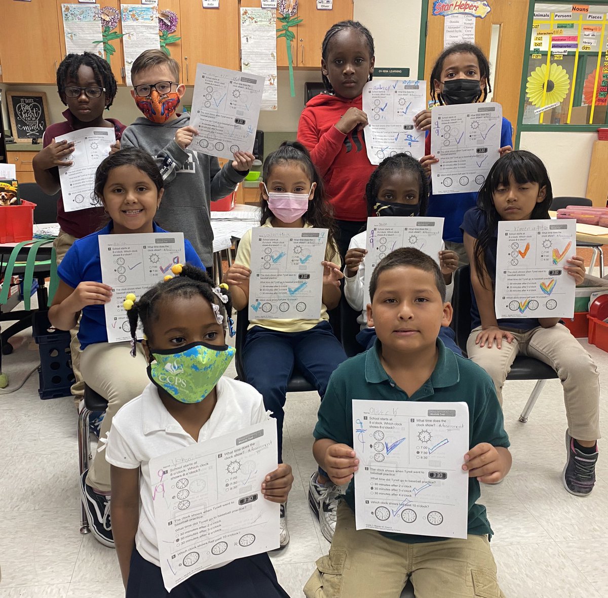 MrsRameau's tweet photo. #ParksideProud of these 10 mathematicians. They all scored 100% on their Module 18 Assessment. #LevelUpParkside π#TeamMario https://t.co/tcr0uzMOrb