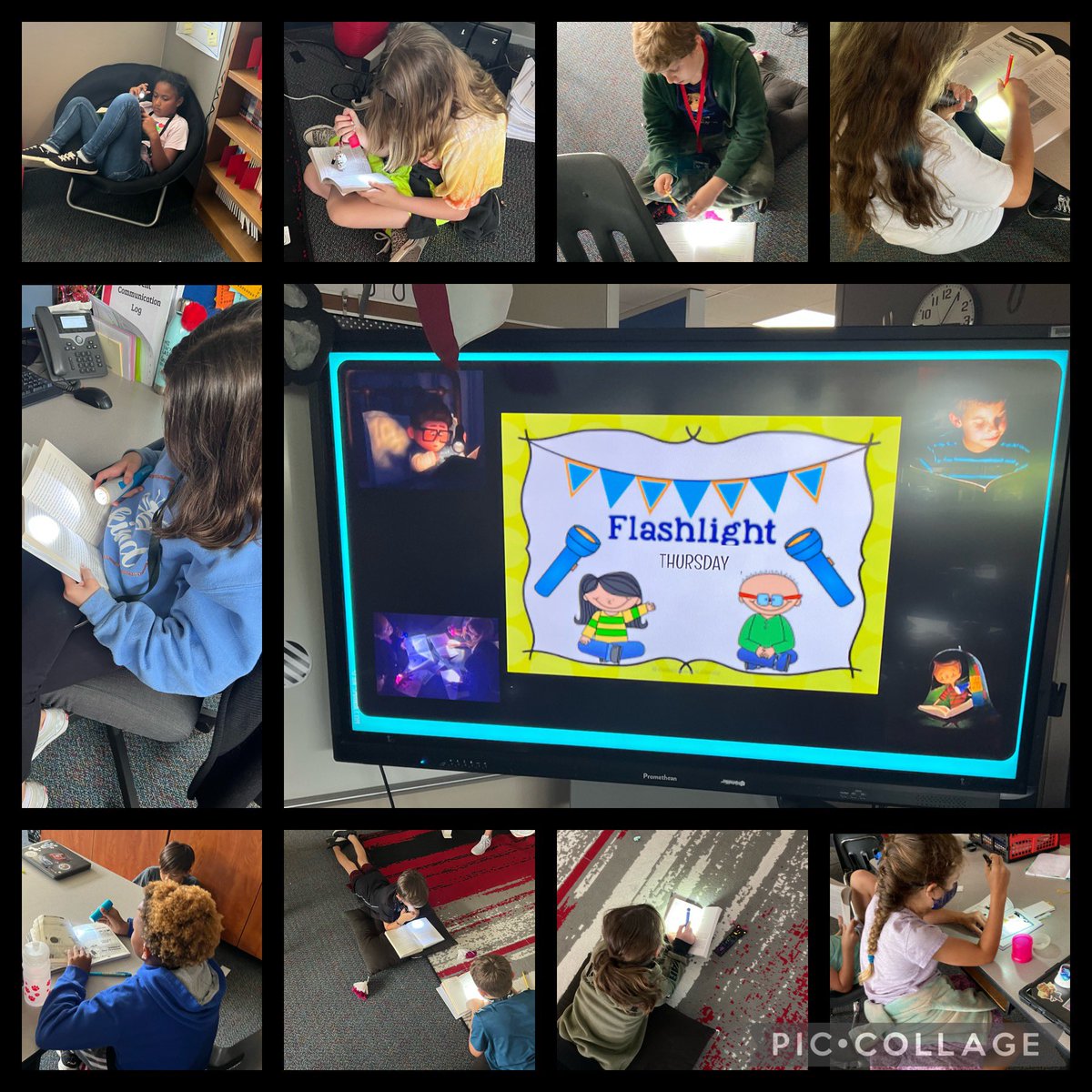 Fernandez_CTC's tweet photo. STAAR Reading Review ~ Building Reading Stamina ~ Flashlight Reading 🔦📖  @BlackBearkats #LoveofReading #WeGotThis! https://t.co/3q8Hia4OLa