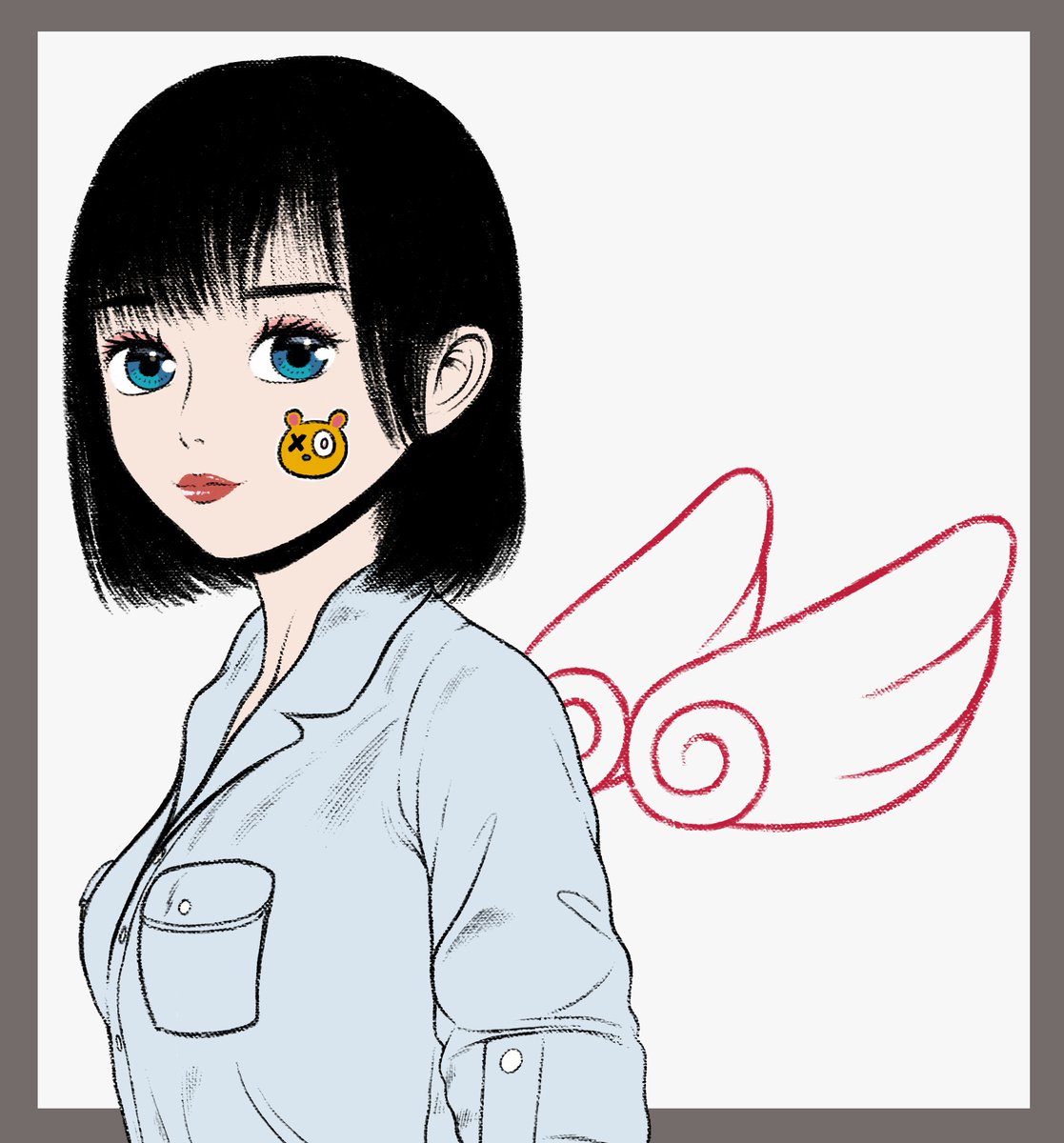 mangacolor's tweet photo. little wings! #mangaart #mangastyle #art #digital #digitalart #ilustracion #ilustration #artwork #artistsoninstagram #digitalartist #colorful #glam #painting #fashion #comicart #model #mode #style #outfits #stylish #procreate https://t.co/y2JJOvio2V