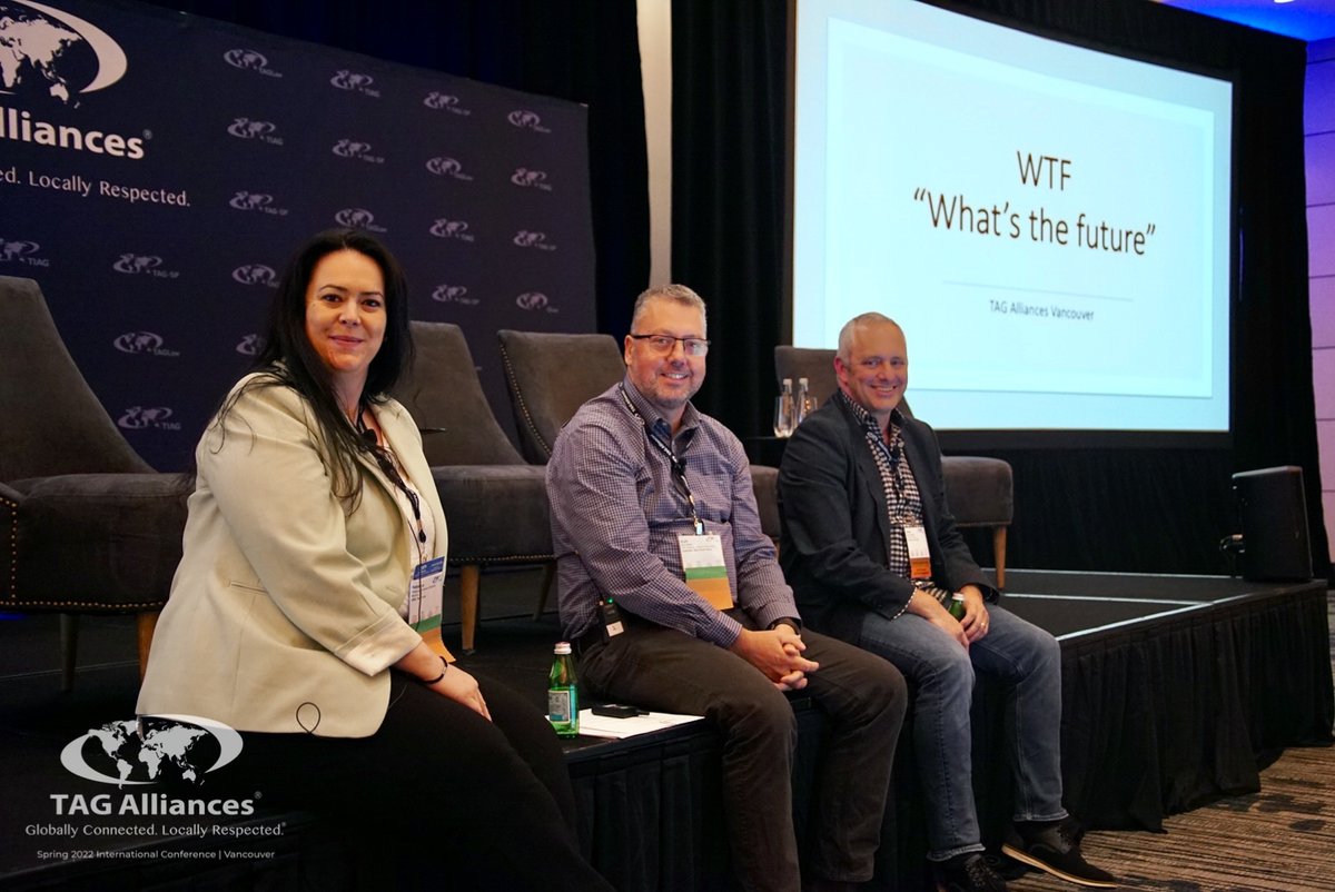 tagalliances's tweet photo. "What’s the Future?!" with ESV Accounting &amp; Business Advisors, @Berdon_LLP, @KuitsSolicitors, and @BOYNECLARKE. #TAGVancouver https://t.co/b4feFtZo4J
