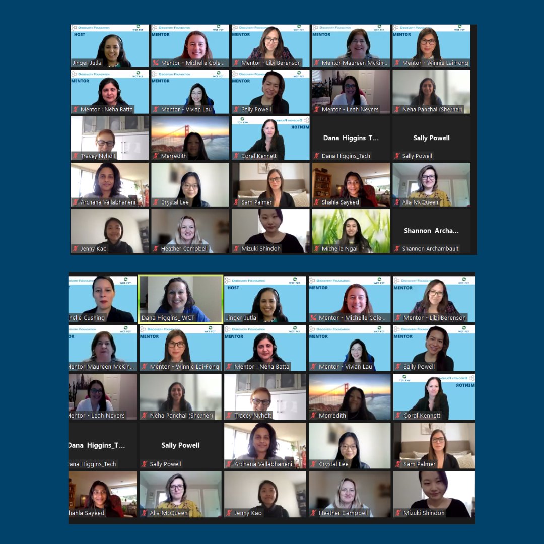 Well, that is a wrap on our first Virtual Speed Mentoring Session: Becoming Your Own Advocate. A big thank you to all of our mentors who volunteered their time with our lovely mentees. And a special thanks to The Discovery Foundation for supporting us yet again.