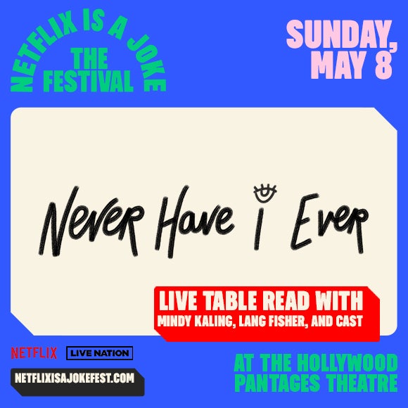 This #MothersDay 5/8, check out <a href="/NeverHaveIEver/">Never Have I Ever</a> <a href="/Netflix/">Netflix</a>, a show that celebrates mothers &amp; daughters, then head to the <a href="/Pantages/">Hollywood Pantages</a> at 8pm for #NetflixIsAJoke Fest's live table read with co-creators <a href="/mindykaling/">Mindy Kaling</a> &amp; Lang Fisher &amp; your fav cast members🤩Tix: broadwayinhollywood.com/neverhaveiever 🎟️