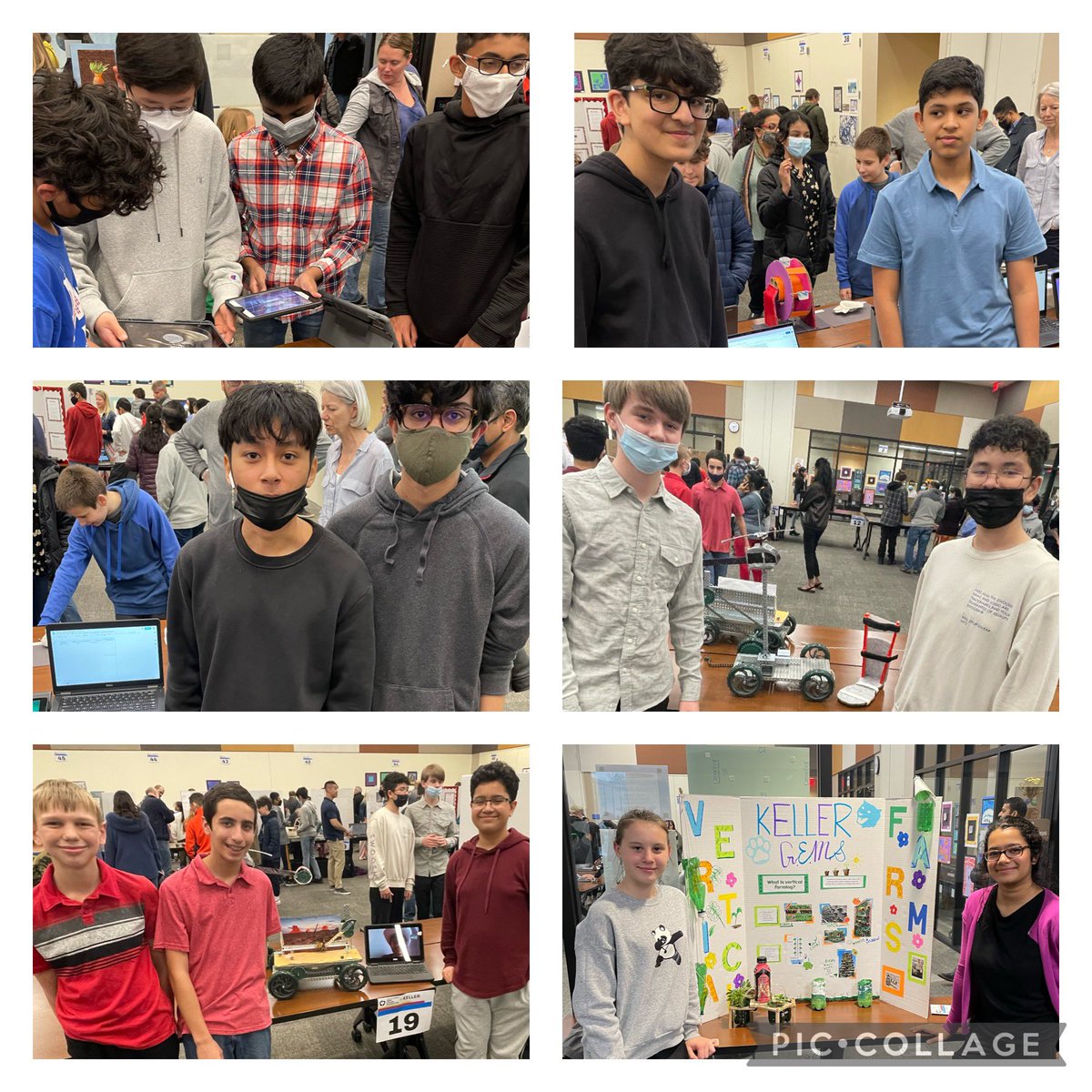 ericstrasser's tweet photo. It’s one thing to get accolades from your teacher but I think it means a lot more coming from people you don’t know!  Way to go Keller students and everyone else that showed off their skills at the @D54schools STEAM Showcase! @D54Keller @PLTWorg https://t.co/LU9HszmGAN