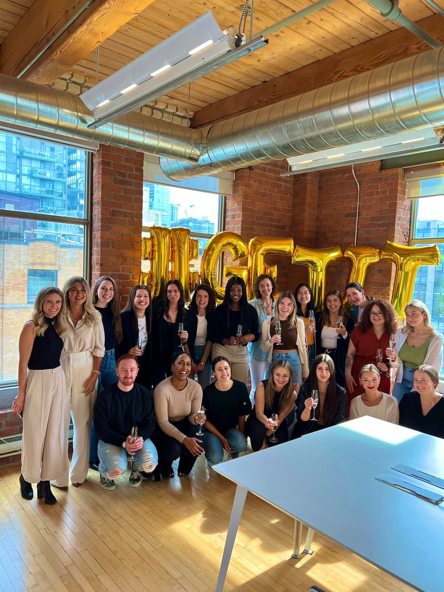 larnold5's tweet photo. Celebrated @TalkShopMedia Toronto’s Homecoming today in our new office✨ So proud of this incredible squad and so excited for what this year has in store. https://t.co/KuEk8oNVFx