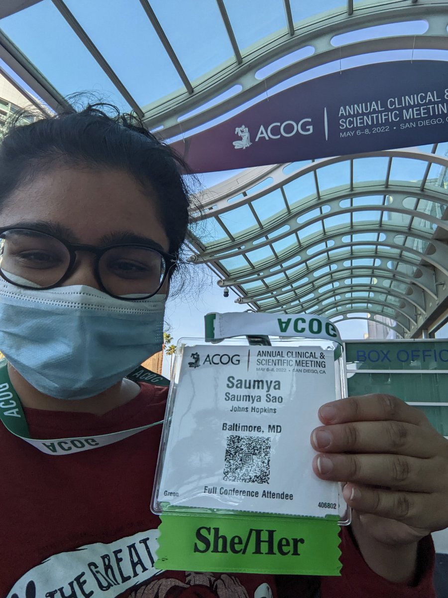 saumsao's tweet photo. I am so excited to be attending @acog annual conference for the first time!!!! Tomorrow I will present a poster on self collect STI testing for youth 1-2 pm. Ready to learn and meet people doing amazing work! https://t.co/4kJAjibUlQ