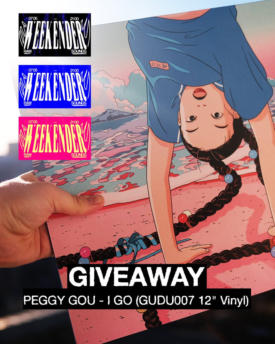 WEEKENDER 07.05

Хиллоу, мы для вас приготовили жирнейший подарок - пластиночку Peggy Gou - I Go. Ищи инфу про розыгрыш в нашей телеге t.me/nomoreweekender 

А среди наших читателей мы разыграем еще проходочки, классический RT + Follow, дерзайте! Итоги будут в субботу вечером.