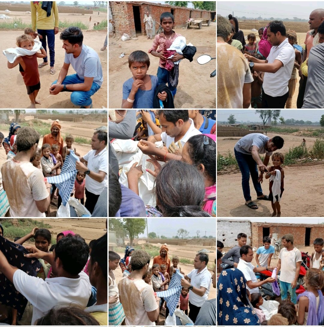 HintCluborg's tweet photo. हिंटक्लब फाउंडेशन एवं धरती एक स्वर्ग क्लब द्वारा बादली स्थित सोलंकी ईंट भट्ठे पर कपड़े वितरित किए गए। @thebetterindia #Clothes_Distribution #HintclubFoundation @DiprHaryana @JhajjarDc @wecares4india @apjgrowthforall @asianpaints @FoundationLadli ,@dhruv_rathee @reliancegroup https://t.co/tdojcMzqiE