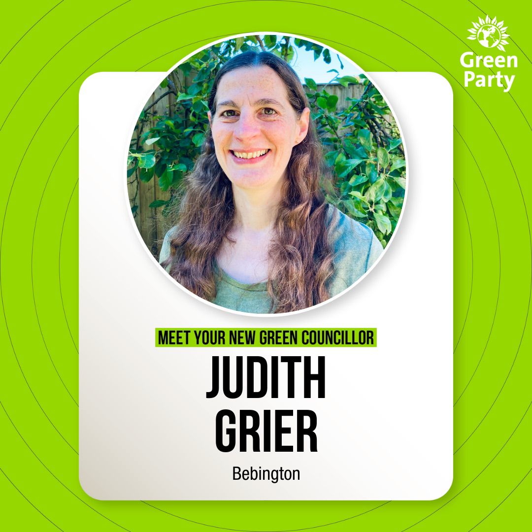 GreenWirral's tweet photo. Greens gain Bebington ward. @TheGreenParty https://t.co/x27YUtqgMy