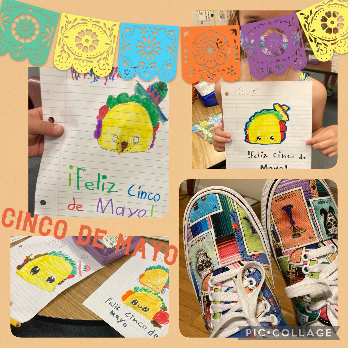 Celebrating Cinco de Mayo with my kindergarteners 🇲🇽⁦BuncombeSchools⁩ ⁦@ParticipateLrng⁩ #UnitingOurWorld #AmbassadorTeacher