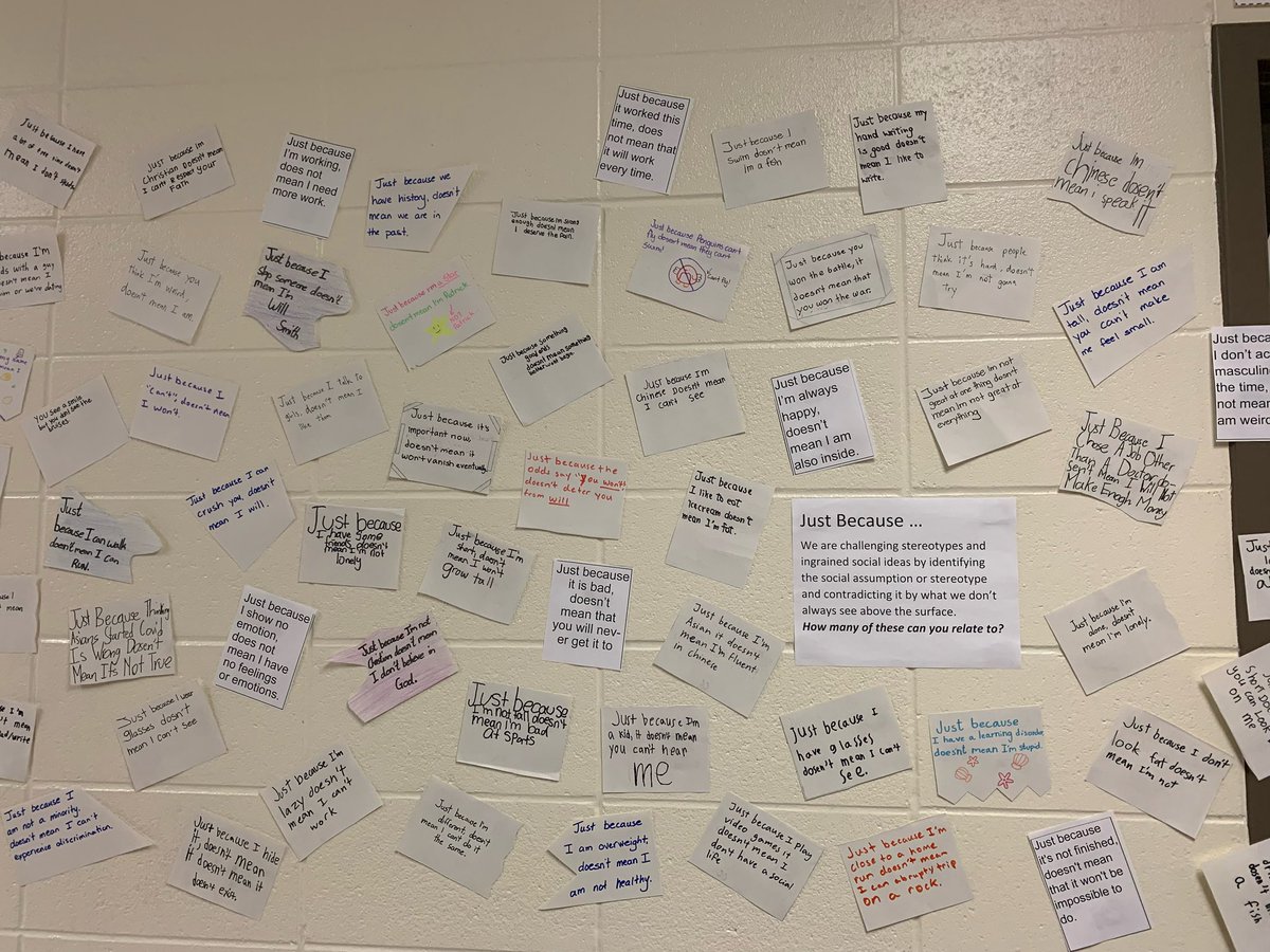 CastlemoreYRDSB's tweet photo. Just because… @yrdsbinclusion #identityaffirming #breakthestereotype https://t.co/m9uGlEJyqV