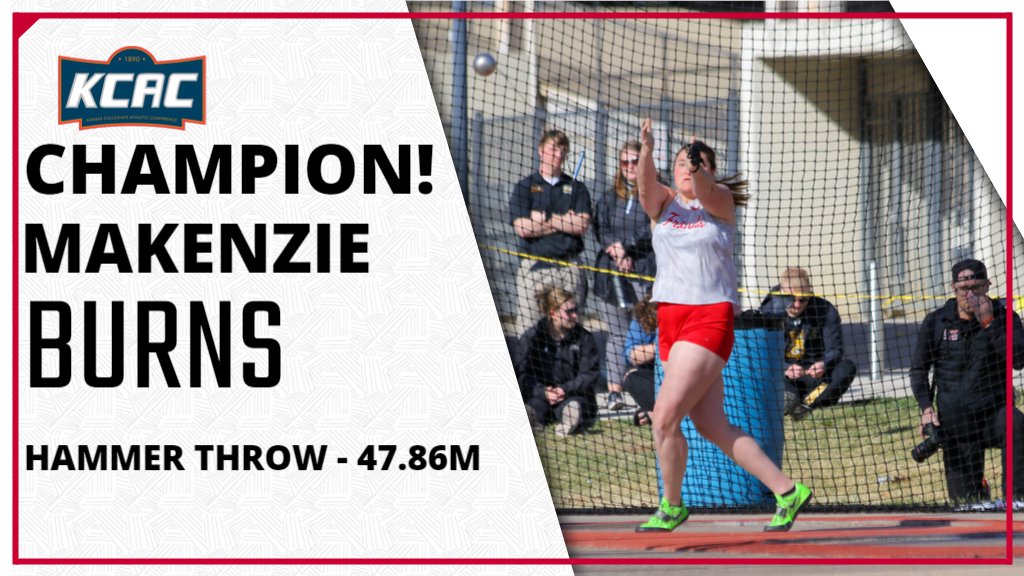FriendsFalcons's tweet photo. KCAC Outdoor Track &amp; Field - Makenzie Burns wins her first career conference championship!!!
#TalonsUp https://t.co/ZeHTcpT3pr