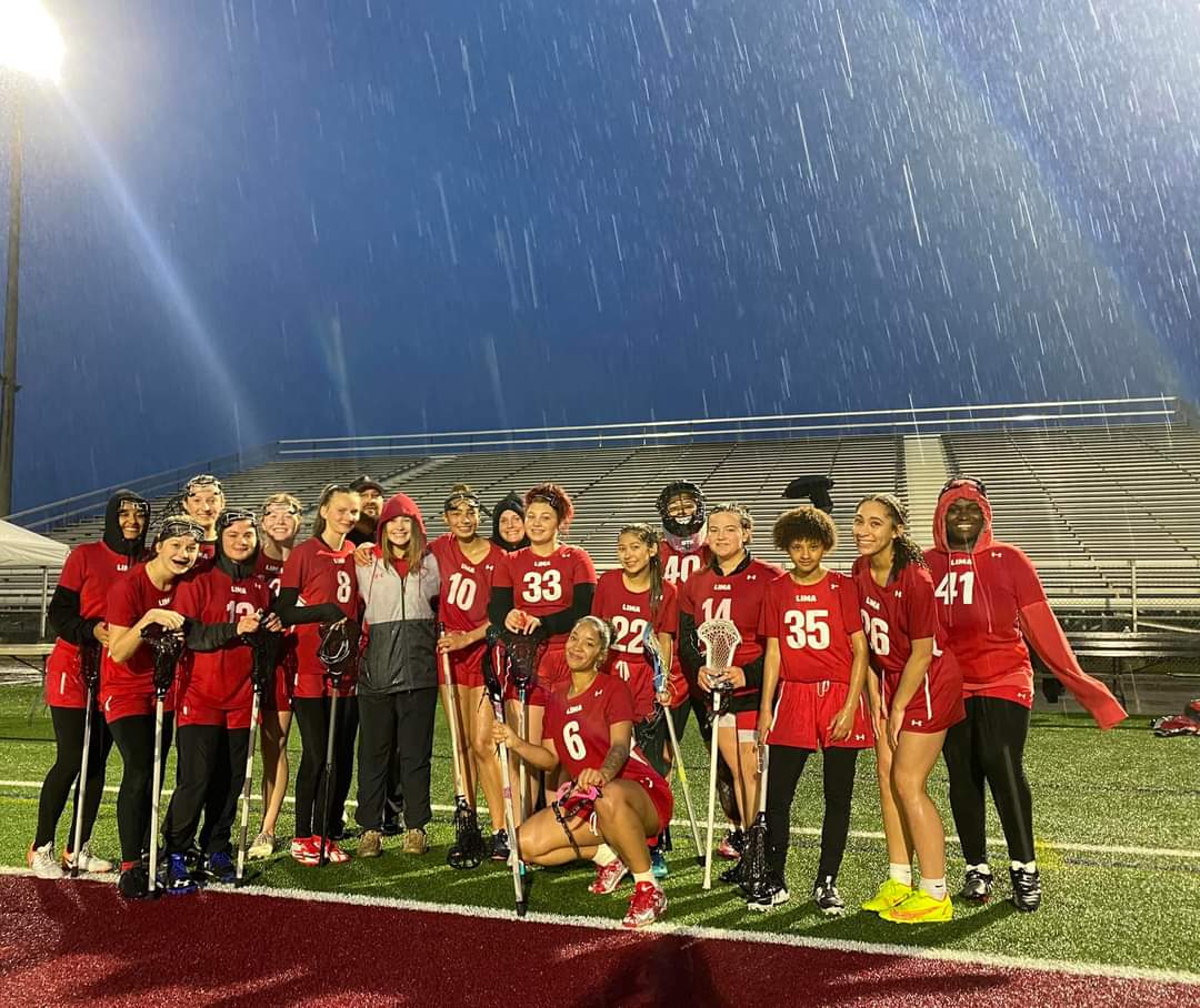 LimaCitySchools's tweet photo. Lady Spartan Lacrosse comes up with a BIG win against Newark tonight in the rain, 14-8!! Scoring for the Spartans: Laikyn Wheeler (5), Evie Williams (4), Tianna Williams (4), &amp; Nevaeh Sheeter. Laziah Williams had 5 saves in goal for the Spartans. https://t.co/dIIB0o8X6v