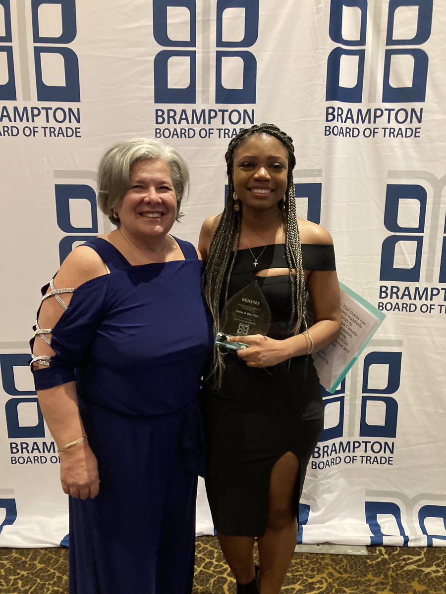 BramptonBOT's tweet photo. Congrats to @HelpAGirlOutNP on receiving the #BEA2022 for Community Impact.  Their mission is to address menstrual inequality in Canada &amp;  beyond – an issue that mostly affects students, refugees, immigrants &amp; low-income families, with people of colour being most susceptible. https://t.co/Qgc8QyfSYS