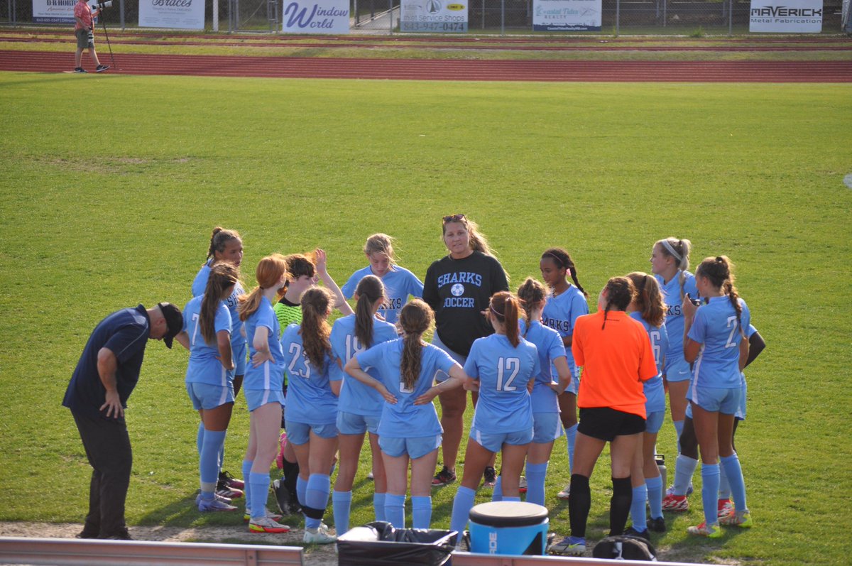 CoachKJacobs's tweet photo. Huge win tonight for the Lady Sharks Soccer team! The beat West Ashley 4-2 to advance them to the 3rd round of the State Playoffs. The Lady Sharks play Chapin Saturday! GO SHARKS!!! ⚽️💙🦈 @SJHSathletics  #gosharks #sjhssoccer #SCHSL #SCHSLPlayoffs https://t.co/hg0XaPBuDW