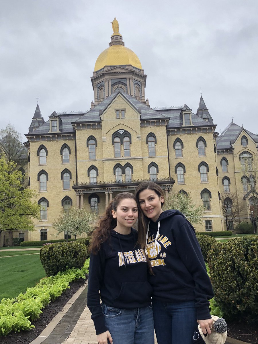 PsychLopez's tweet photo. Just like that Freshman year’s a wrap for this beautiful young lady @NotreDame ! Go @bellalala_2 @PsychRodriguez   💚❤️💜💚❤️💜 https://t.co/LBzc5MbI6N