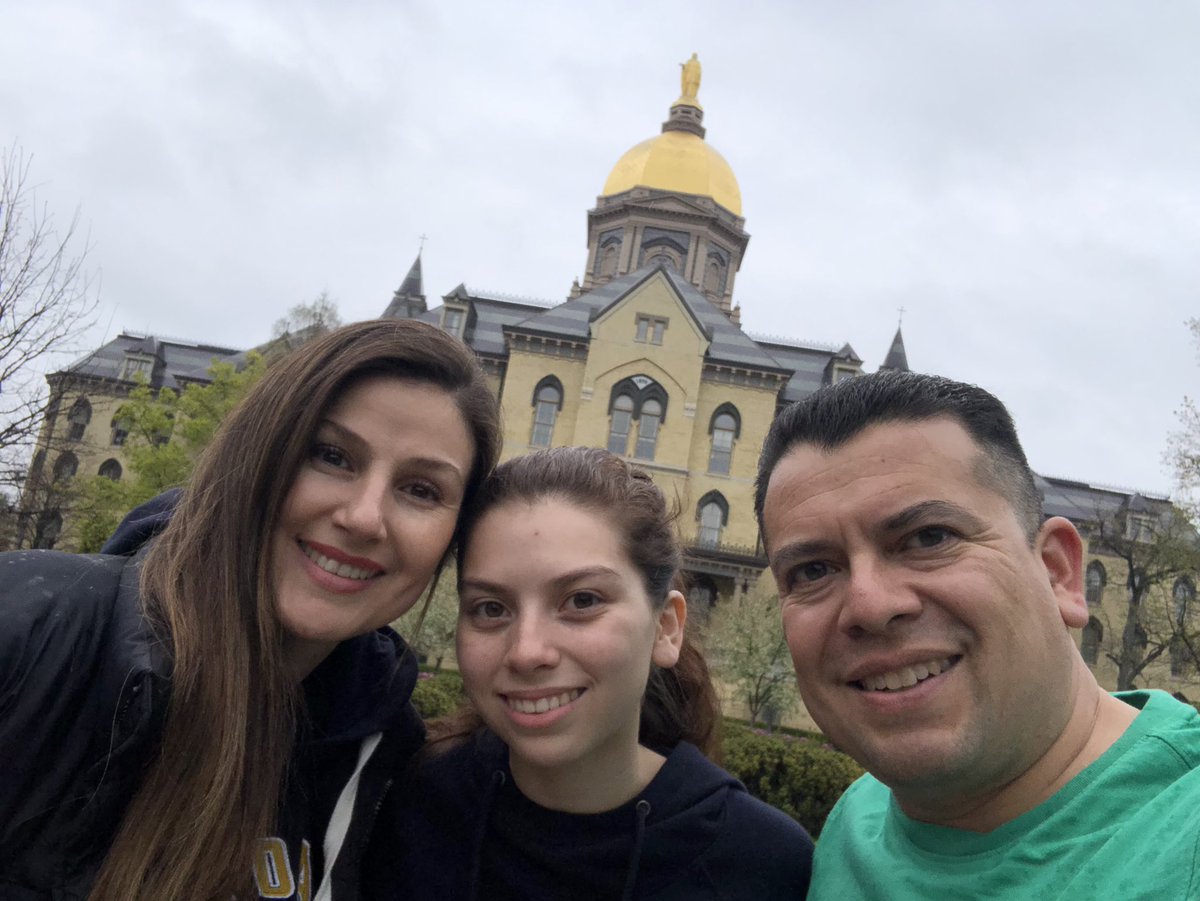 PsychLopez's tweet photo. Just like that Freshman year’s a wrap for this beautiful young lady @NotreDame ! Go @bellalala_2 @PsychRodriguez   💚❤️💜💚❤️💜 https://t.co/LBzc5MbI6N