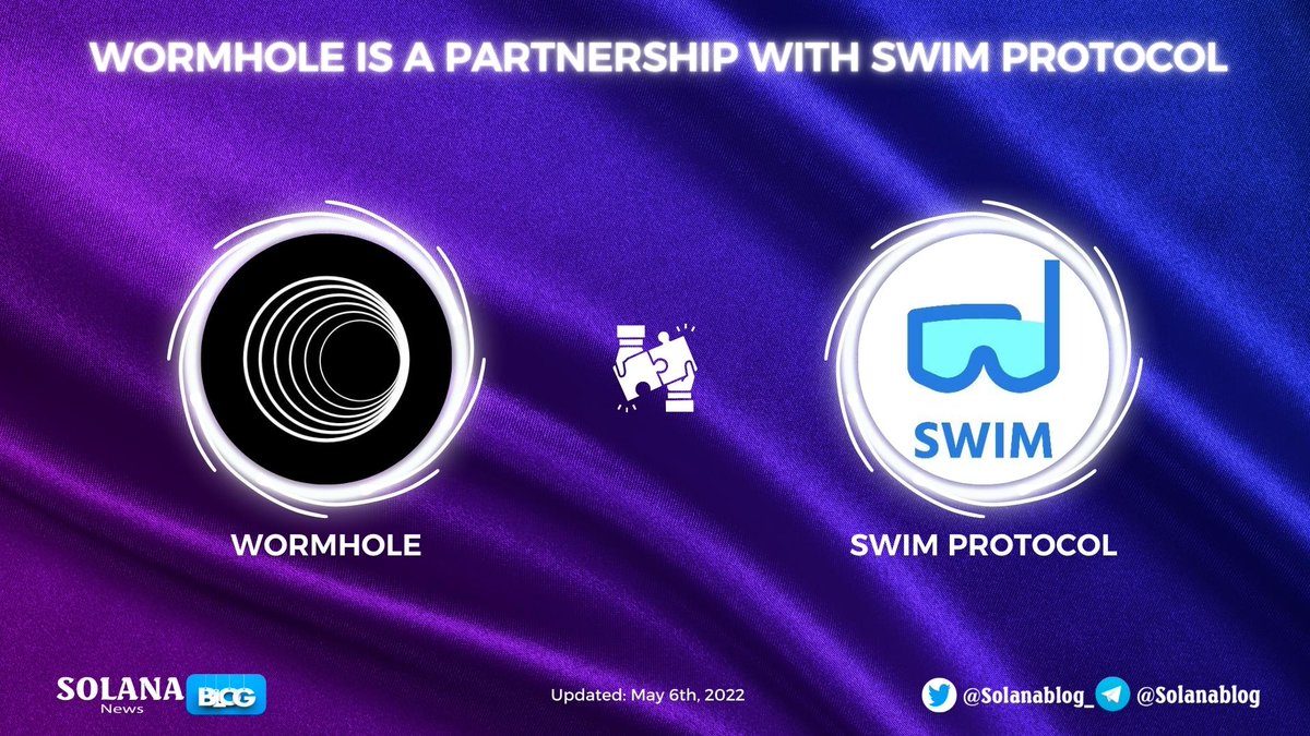 Solanablog_'s tweet photo. 🎉 @wormholecrypto is a partnership with @SwimProtocol
#Swim provides a simple way to transfer tokens across chains via multi-token liquidity pools while also utilizing #Wormhole’s Portal bridge for the underlying bridging function 🤩
#SolanaBlog #Solana $SOL #SwimProtocol https://t.co/SVVho4TVmr