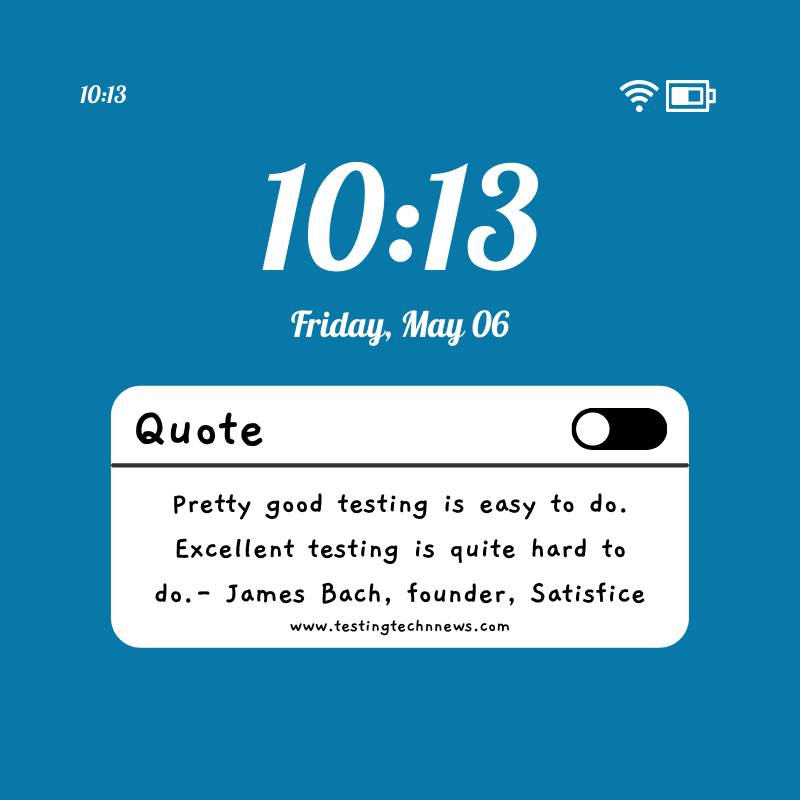 testingtechnews's tweet photo. Happy Friday!!
Pretty good testing is easy to do. Excellent testing is quite hard to do.- JamesBach, founder, Satisfice
#onttn #testingtechnews https://t.co/MpRlDUiDTF