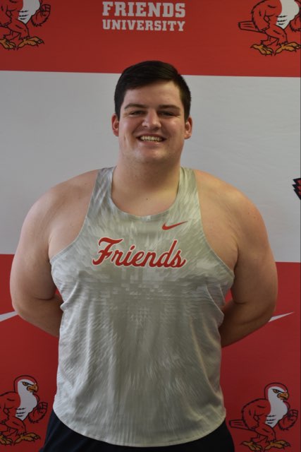 FriendsFalcons's tweet photo. KCAC Outdoor Track &amp; Field - Brayden Wells hits an NAIA automatic qualifying mark (56.72m) in a runner-up finish in the Men's Hammer Throw! Right behind Wells in third place is Isaac Campbell with a PR of (48.91m)
#TalonsUp https://t.co/c4HpDsBKrM