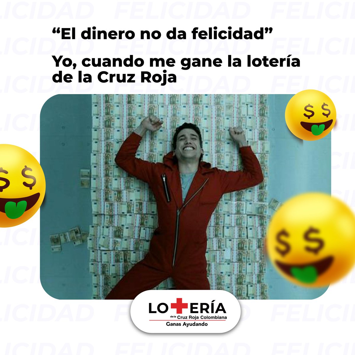LoteriaCruzRoja's tweet photo. ¿Qué harías con el premio mayor de la Lotería de la Cruz Roja? 🤑
Lo puedes adquirir en:
@LaRedGana, @pagatodo, #SiPaga, @SuperGIROS_, @Baloto_Colombia, #Mercaloterias, @loticolombia_sa o con tu lotero de confianza
¡Lotería de la Cruz Roja Colombiana, Ganas Ayudando! ❤️ https://t.co/Ai3DyNDGHo