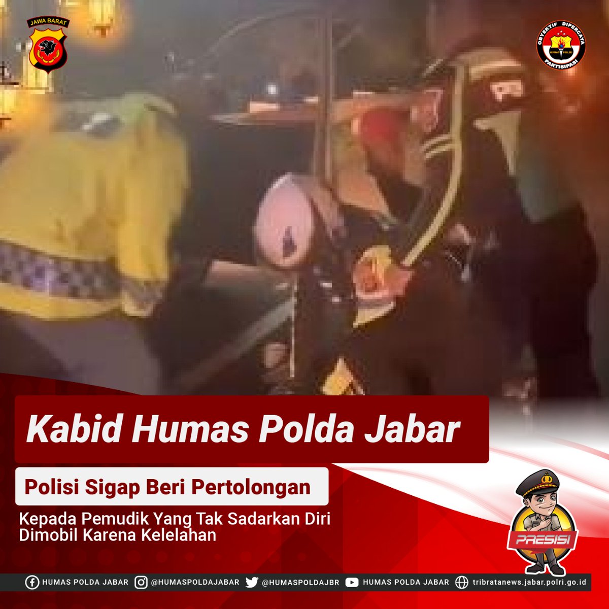 Sek_BogSel's tweet photo. Satlantas Polresta Bogor Kota Polda Jabar  membantu sopir angkot yang mengalami sesak nafas akut di depan Pintu 1 Kebun Raya Bogor. Rabu (4/5/2022). https://t.co/htvL5lW0xd