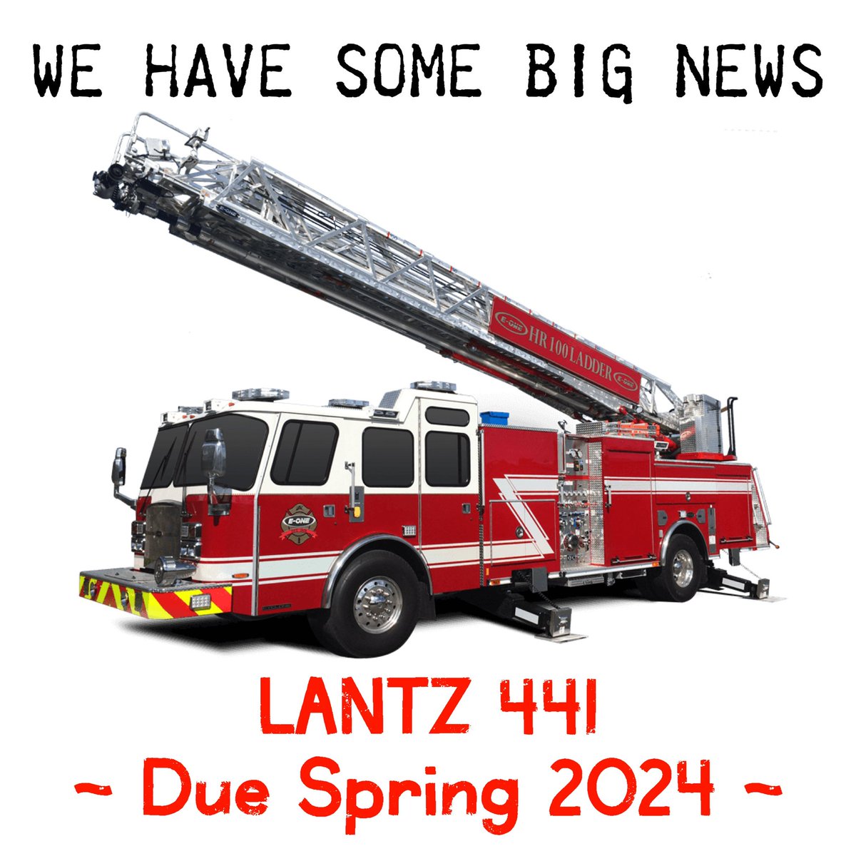 We are excited to announce that Lantz will welcome a new <a href="/EONE_FireTrucks/">E-ONE (Fire Trucks)</a> 100’ Quint Aerial fire truck expected 2024.  

This truck will help us with the expected growth in the community and ensure we have the tools we need to respond to any emergency.