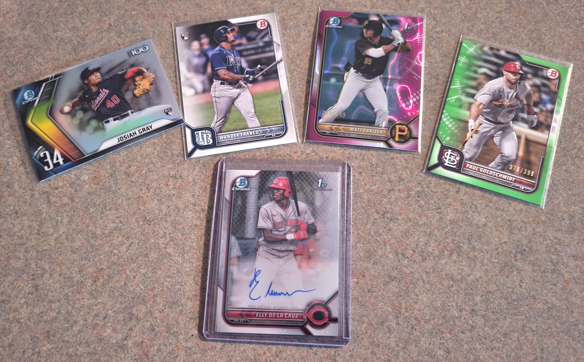 JimCogill's tweet photo. We ripped our first Bowman Blaster from Walmart today, I'd say it went pretty good!
@CardPurchaser https://t.co/lqsmsWP6k2