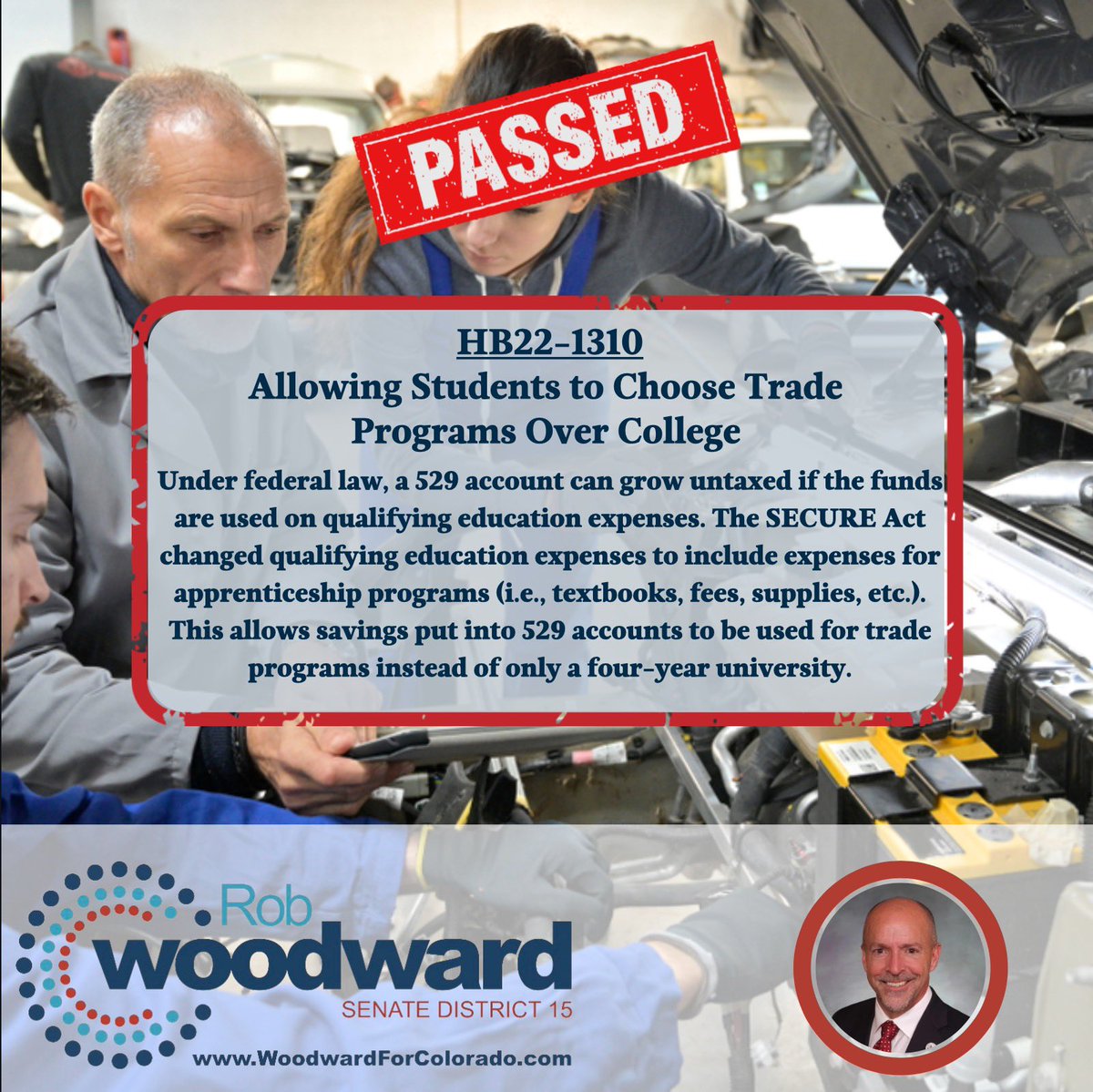 Senator Rob Woodward (@senatorwoodward) on Twitter photo 