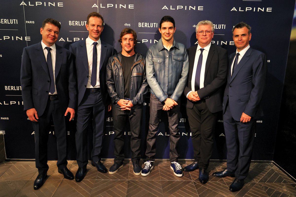 AlpineF1Team's tweet photo. #BerlutiXAlpine 👌 Tonight, we proudly announce our partnership with Berluti.

#MiamiGP https://t.co/QmDCGuTIkw