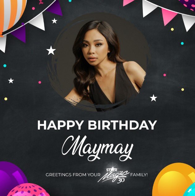 starmagicphils's tweet photo. Happy Birthday, Maymay!
May all your wishes come true.
Love, your Star Magic family! ❤️ https://t.co/3KynwxC94Q