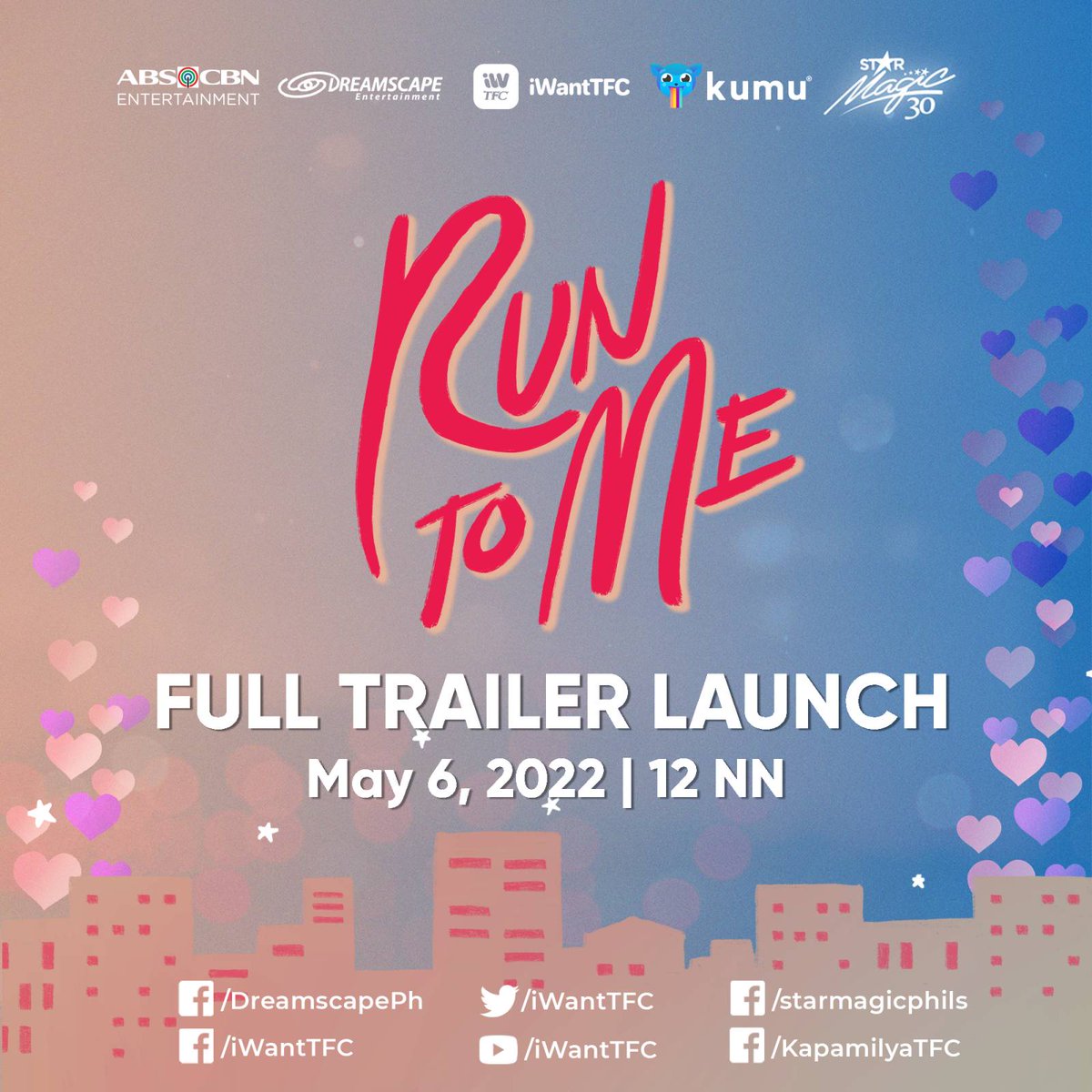 ofc_iwant's tweet photo. Are you ready to fall in love this summer? 

Catch the full trailer of Run To Me, today at 12nn on the following social media accounts.

#KDLexRunToMe https://t.co/qAFsDu7qdF