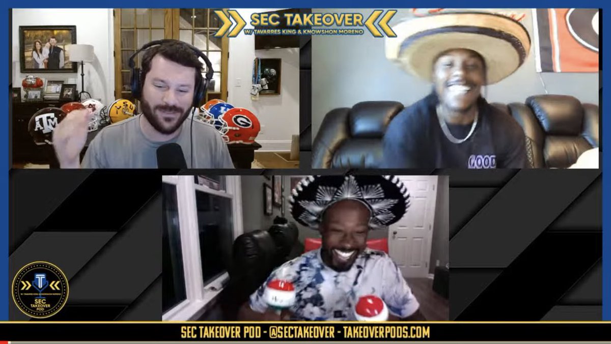 Well… the Cinco De Mayo edition of @SECTakeover Pod w/ <a href="/Tkunodos/">Tavarres King</a> &amp; <a href="/knowshonmoreno/">Knowshon Moreno</a> was different! Different &amp; fun! Catch the replay here ⬇️
youtu.be/tzTpwLNSbi4