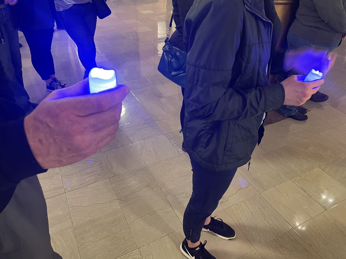 JOCOSHERIFF's tweet photo. Due to the rain this evening, the candlelight vigil honoring our fallen brothers &amp; sisters in blue was held inside the State Capital. We will forever remember their heroic service. #RidefortheFallen https://t.co/gTK6DAlqrL