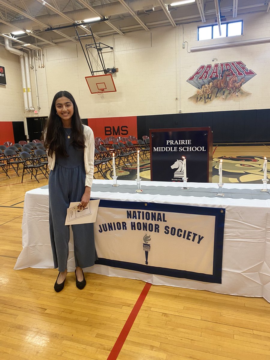 rparikh33's tweet photo. So proud of this newest NJHS member @Prairie220 for her achievement!  Keep reaching for the stars!  🥰 https://t.co/SXO51ZdyyW
