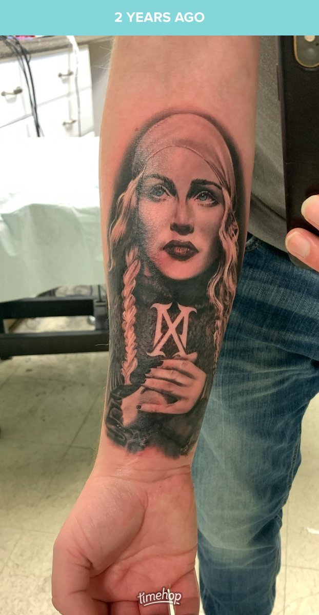 joshschmidt83's tweet photo. 2 years ago today! #Madonna #MadameX #MadonnaTattoo #Pandemic #Tattoo #Memories #TimeHop https://t.co/0kqnnyBjjV