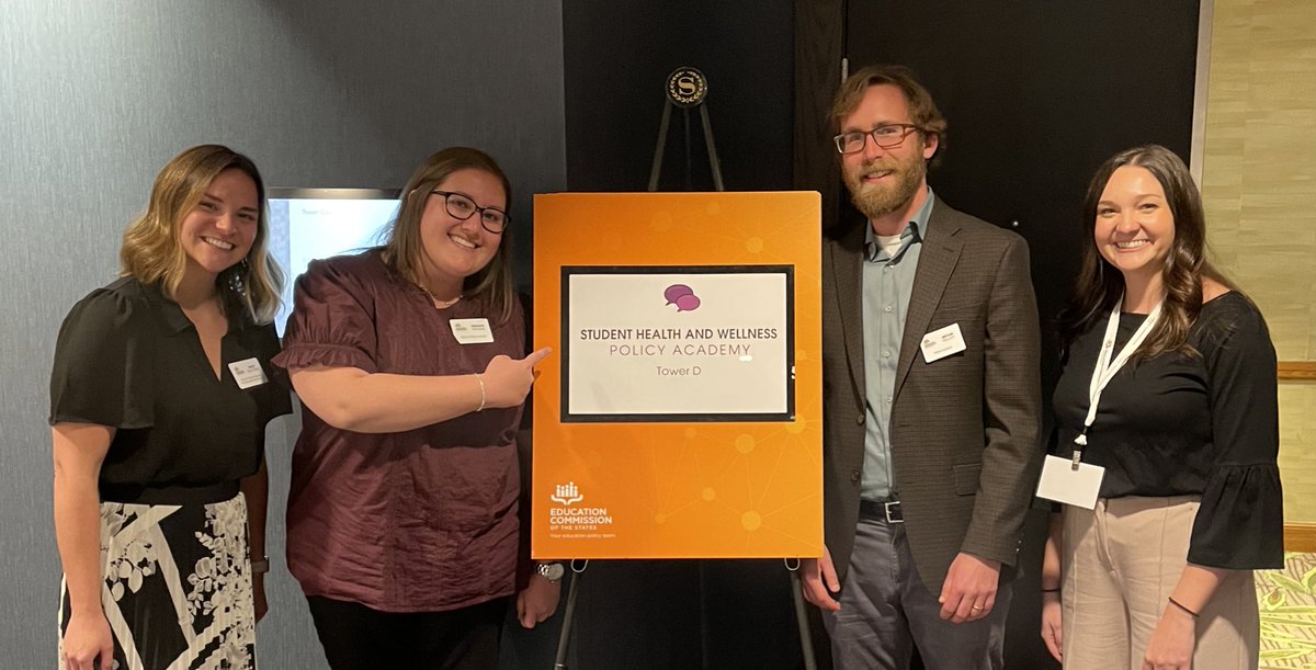 McCannMeghan's tweet photo. Student Health and Wellness Policy Academy with my exceptional colleagues, @mbdellerba @CassidyFrancies @bryankelleybpk https://t.co/NceVuHVmWp