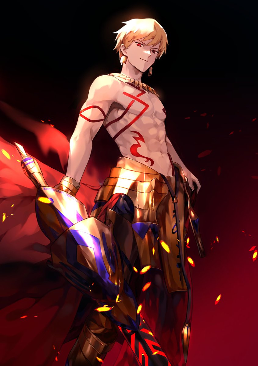 yuno0Zy's tweet photo. #ExaltedKAM1 Gilgamesh accessories with red tatto golden hair and red eye trait @KAM1NFT https://t.co/Sd4eLAyGJD