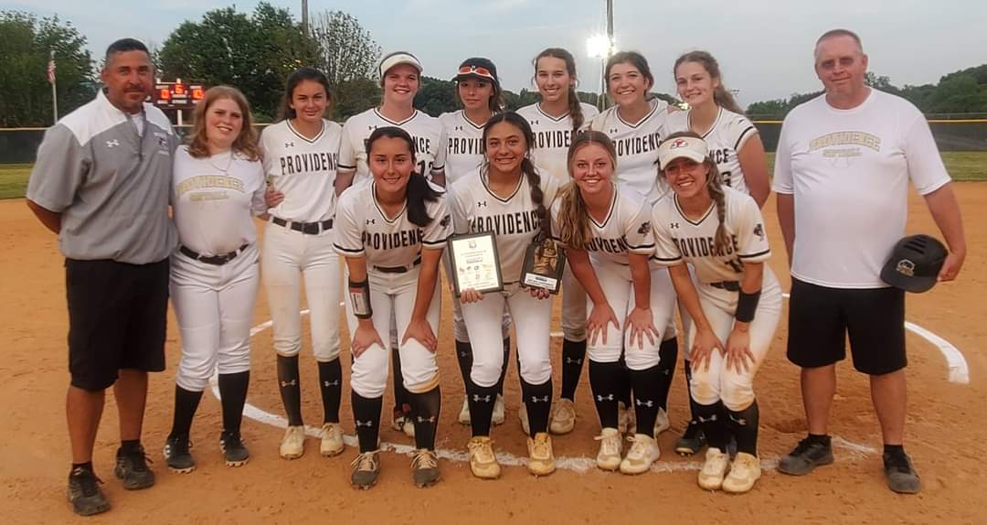 Congrats to Providence Softball  for winning the Southwestern Conference Tournament with a 10-0 victory over Butler!  BIG shout out to freshman pitcher, Ava McCauley for pitching a PERFECT game!  The team came together and played with heart!  Let's keep it going into playoffs!!