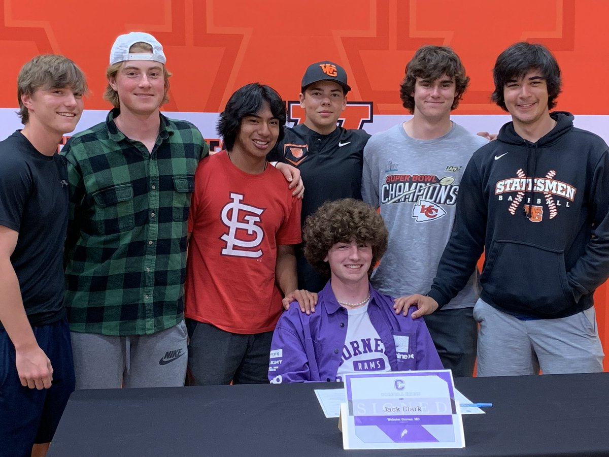 HardballWg's tweet photo. Senior, @Clark2022J, will continue his academic and baseball journey at Cornell College in Iowa!! Congratulations, Jack, on realizing a dream of playing college baseball!! @statesmensports https://t.co/PTWCaSyPE3