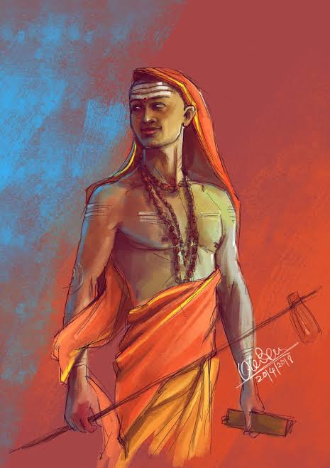 maheshanu4u's tweet photo. Remembering Adiguru #Shankaracharya
"Thus one should know oneself to be of the nature of Existence-Consciousness-Bliss[Sat-Chit-Ananda]." - Adi Shankara. #shankarajayanti #aadiguru https://t.co/qqNWsFFtf5