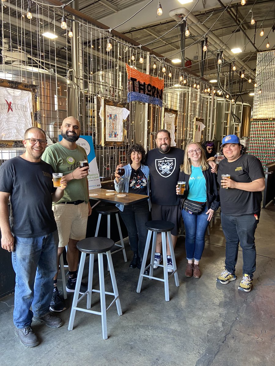 fleetscience's tweet photo. Cheers! Ask our scientists about data visualization and sustainable seafood at @ThornBeer. #2Scientists https://t.co/H5VNQjXxF2