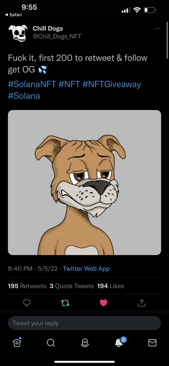 BastidasMariam's tweet photo. @Chill_Dogs_NFT 🙌🏻 https://t.co/nmSF1vZod2