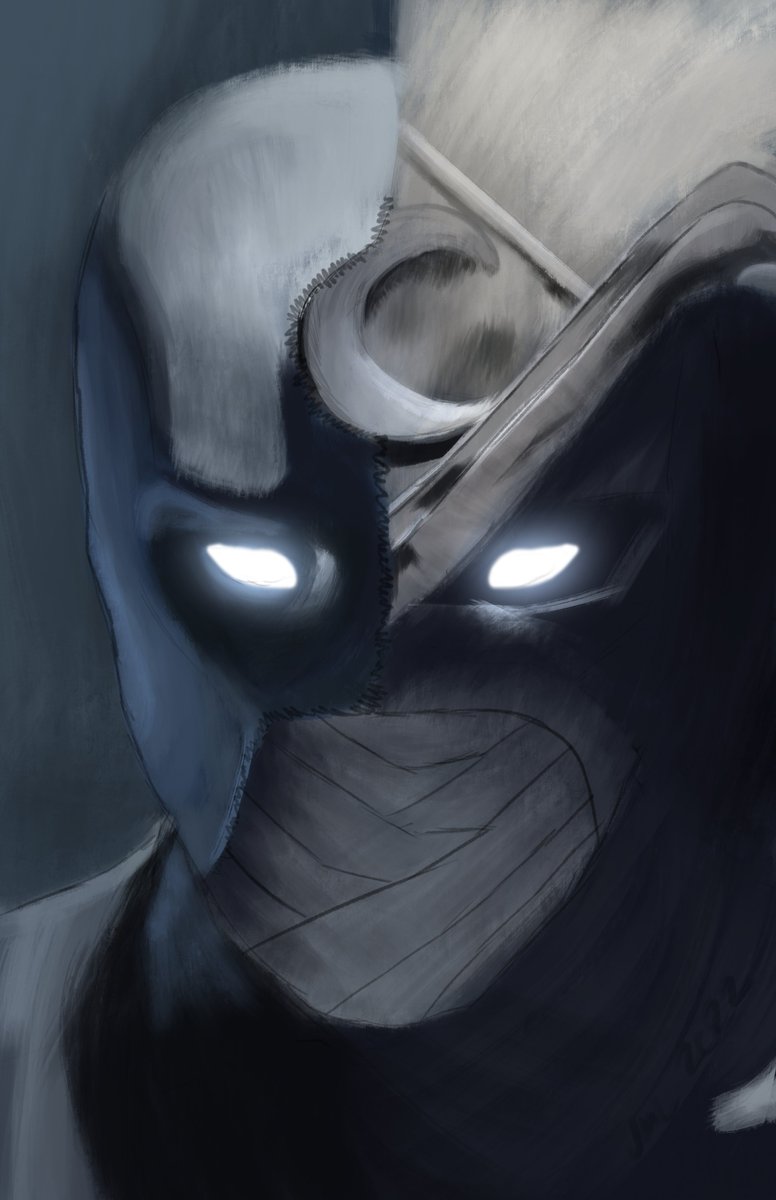 'Day n Night' Moon Knight was such a good show, had genuine laughs out of me thought I'd celebrate with a bit of Fan Art🌙@moonknight @disneyplus @MarvelStudios #MoonKnightFinale #moonknightfanart #MoonKnightEp6 #MoonKnight